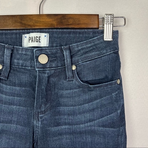 Paige Dark Wash Verdugo Skinny Ankle Jeans 24 - Picture 4 of 4